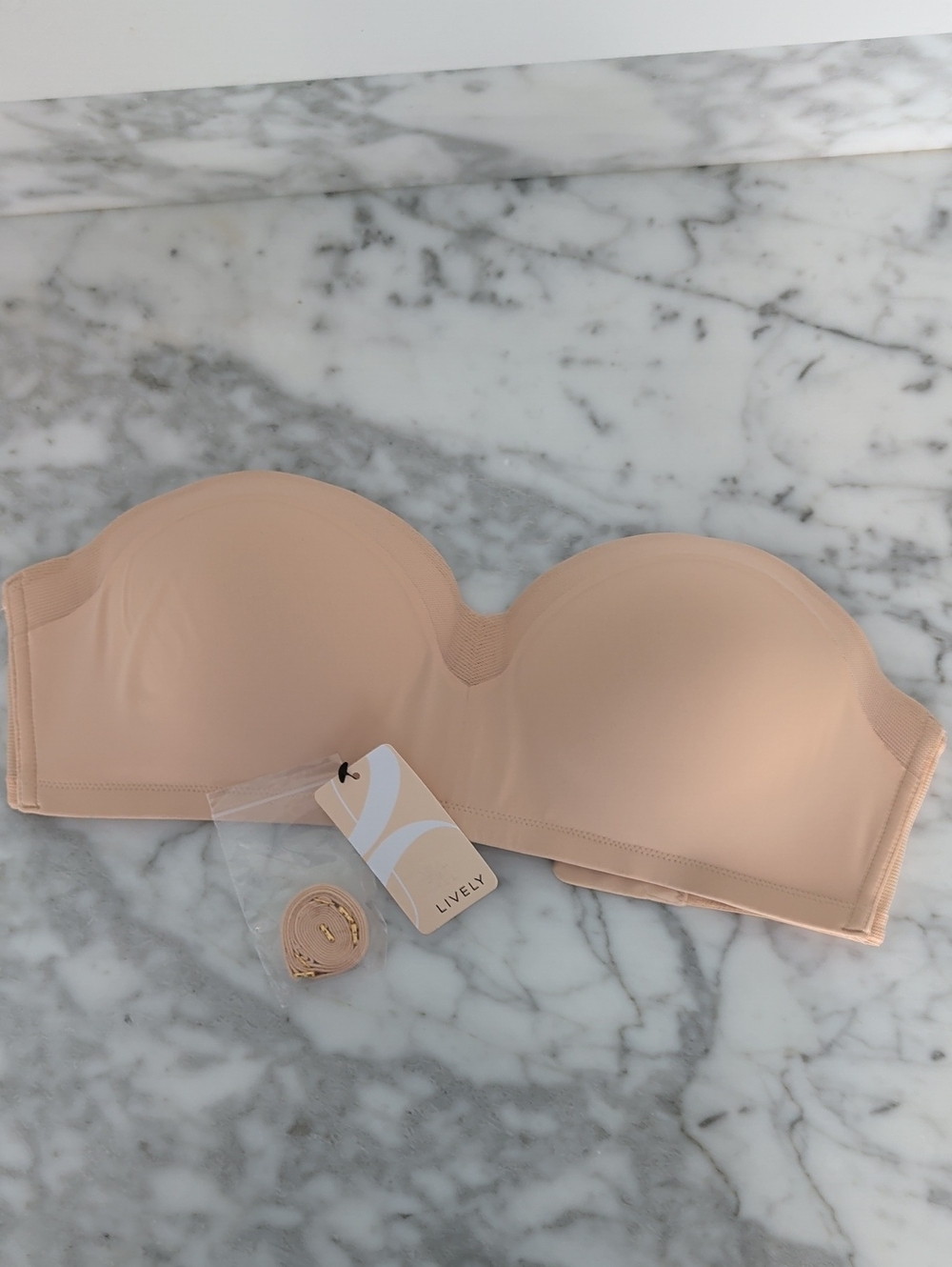 Lively Nude Strapless Bra Size 34DD